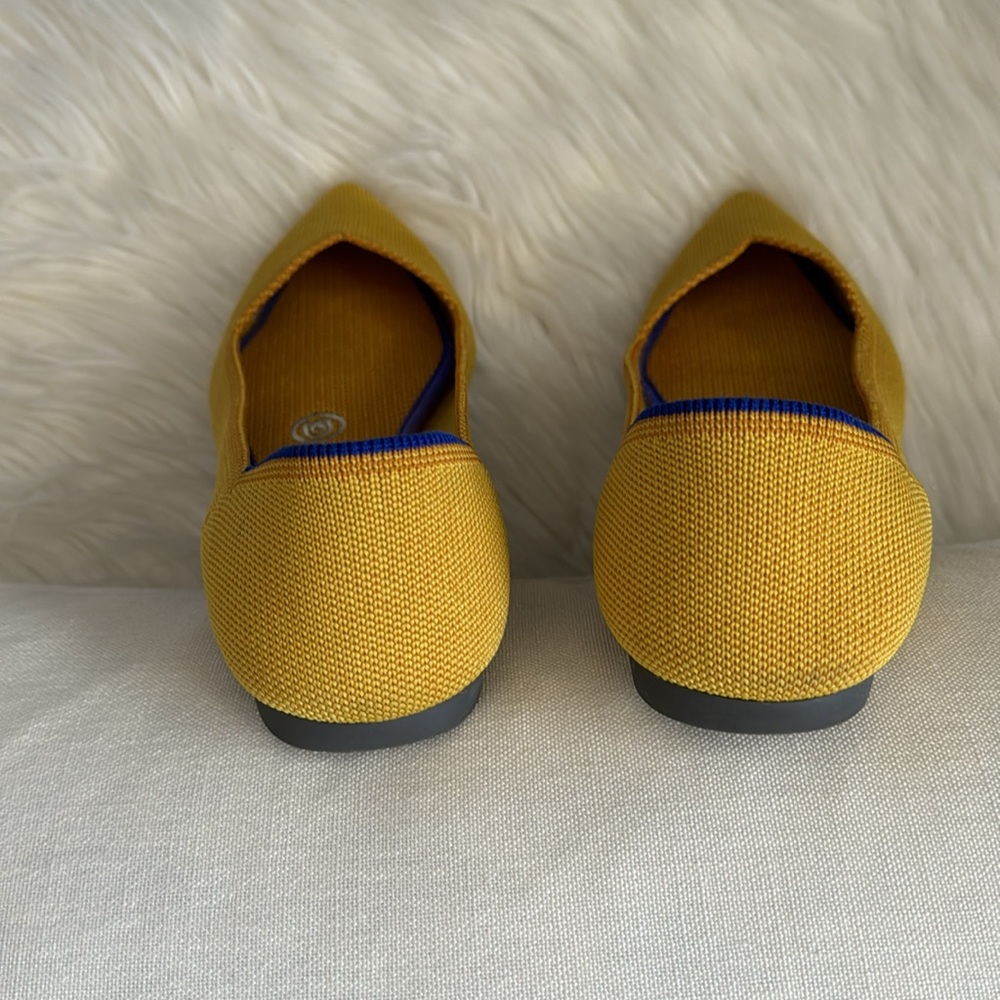 Rothy's "Retired" The Point Flat Marigold Color Size 8 - Picture 6 of 12
